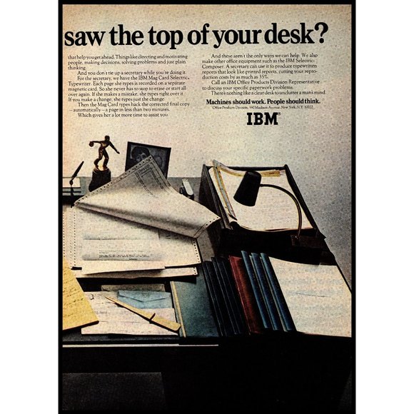 1970 IBM Word Processor Dictation Office Equipment 2 Page Vintage Print Ad Photo - Picture 3 of 3